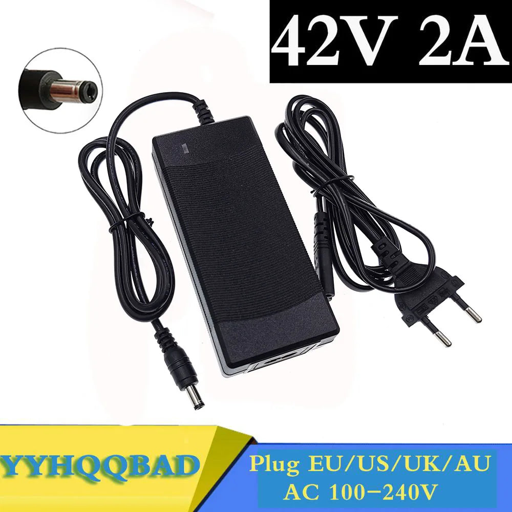 36V Lithium Battery Charger - 2A Output 42V