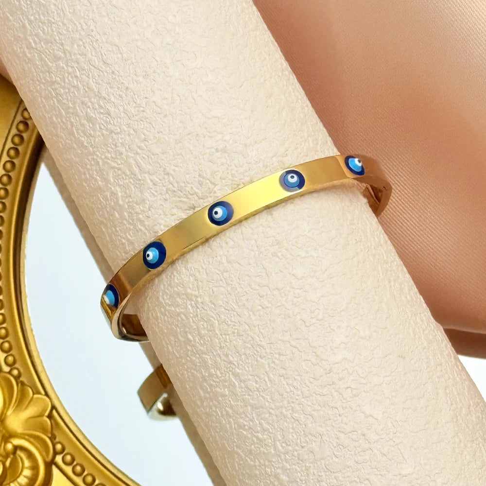 18K Gold Stainless Steel Bracelet - Women's Fashion