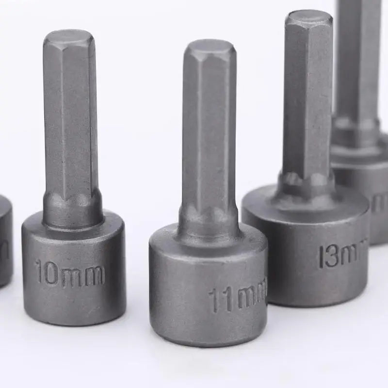 9-Piece Hex Socket Set - 5mm-13mm Nut Driver