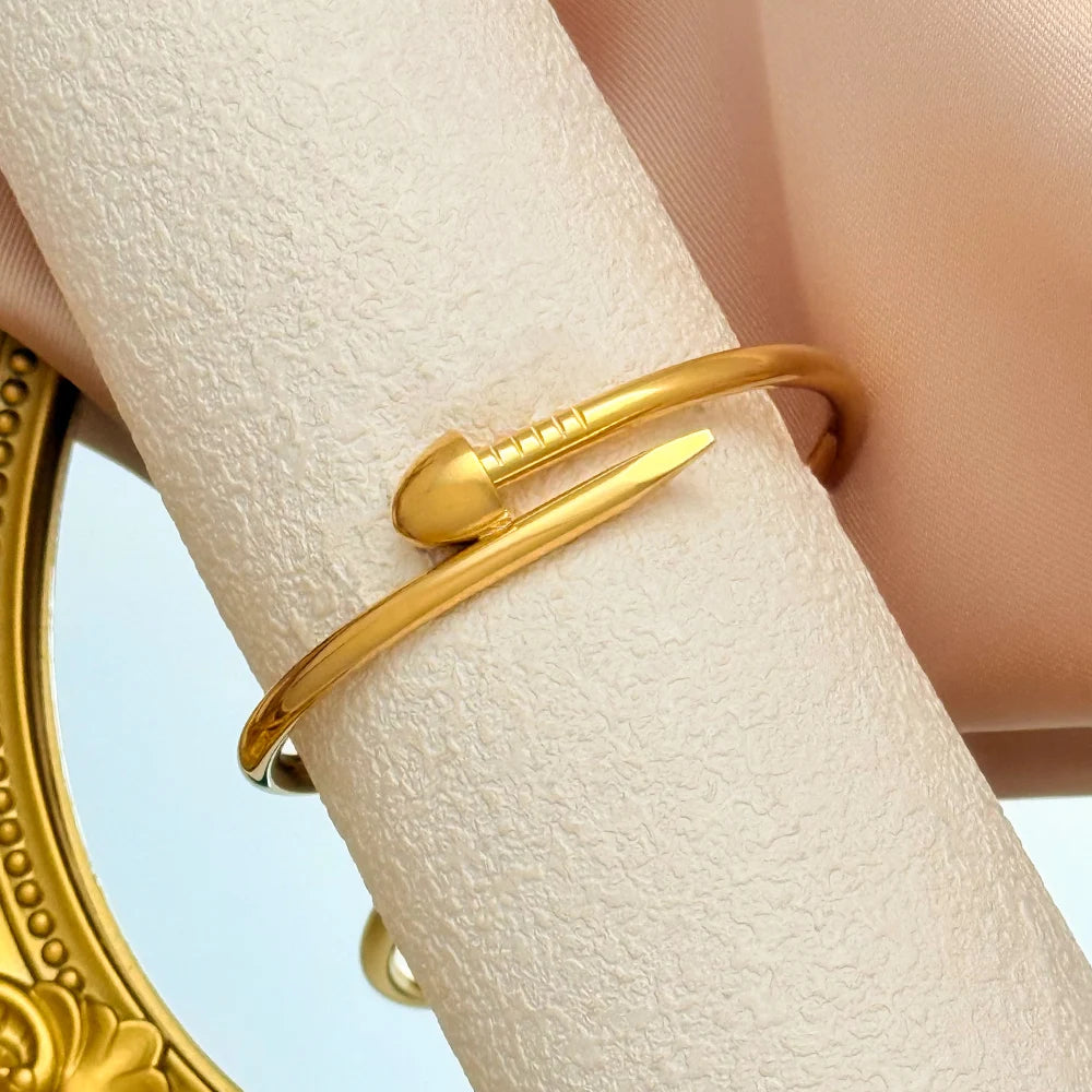 18K Gold Stainless Steel Bracelet - Women's Fashion