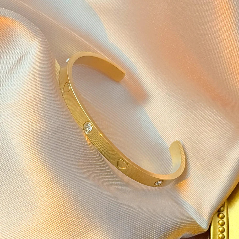 18K Gold Stainless Steel Bracelet - Women's Fashion