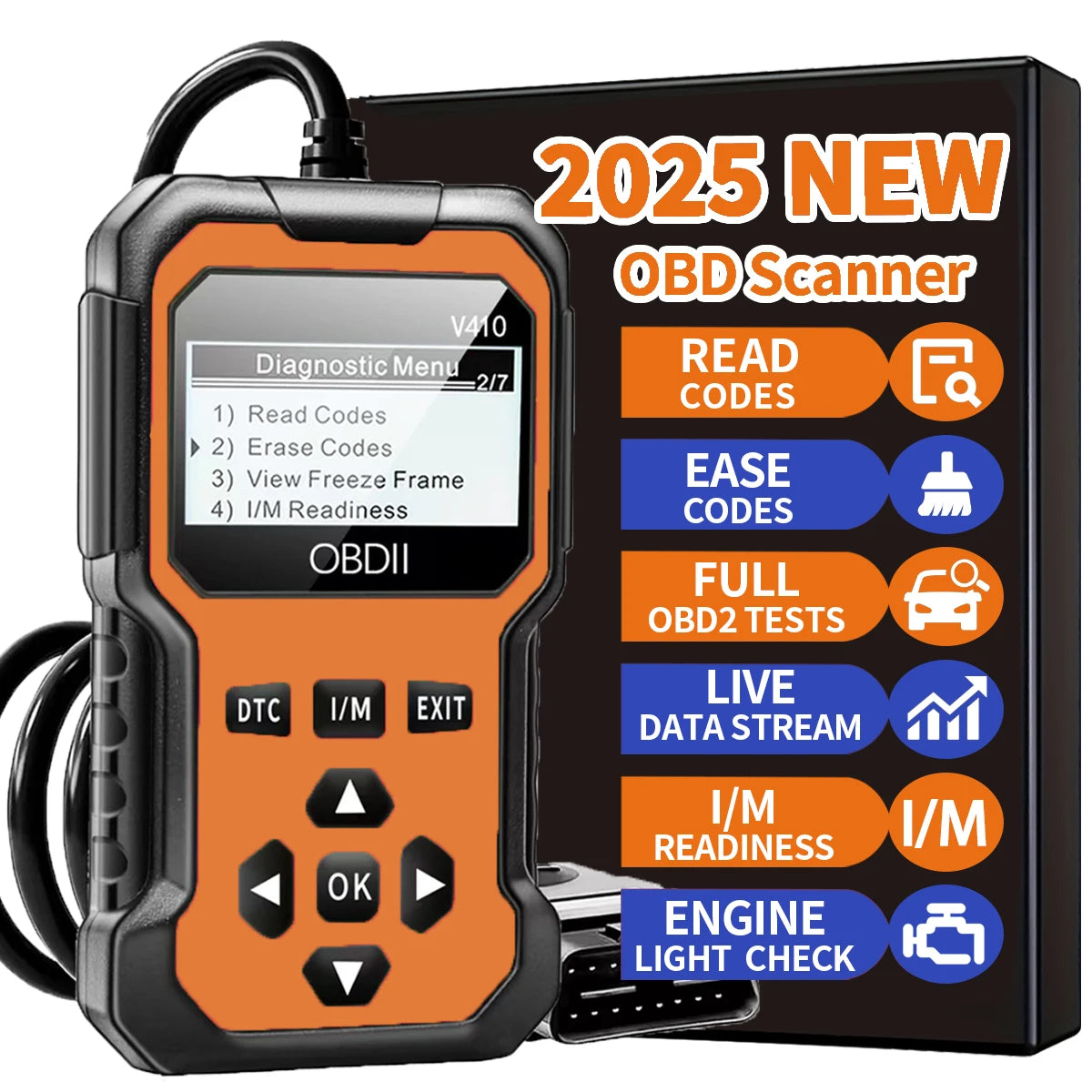 Car Obd2 Scanner Diagnostic Tool Code Reader Engine Fault Code Reader Scanner Can Diagnose All Obd Ii Protocol Cars since 1996